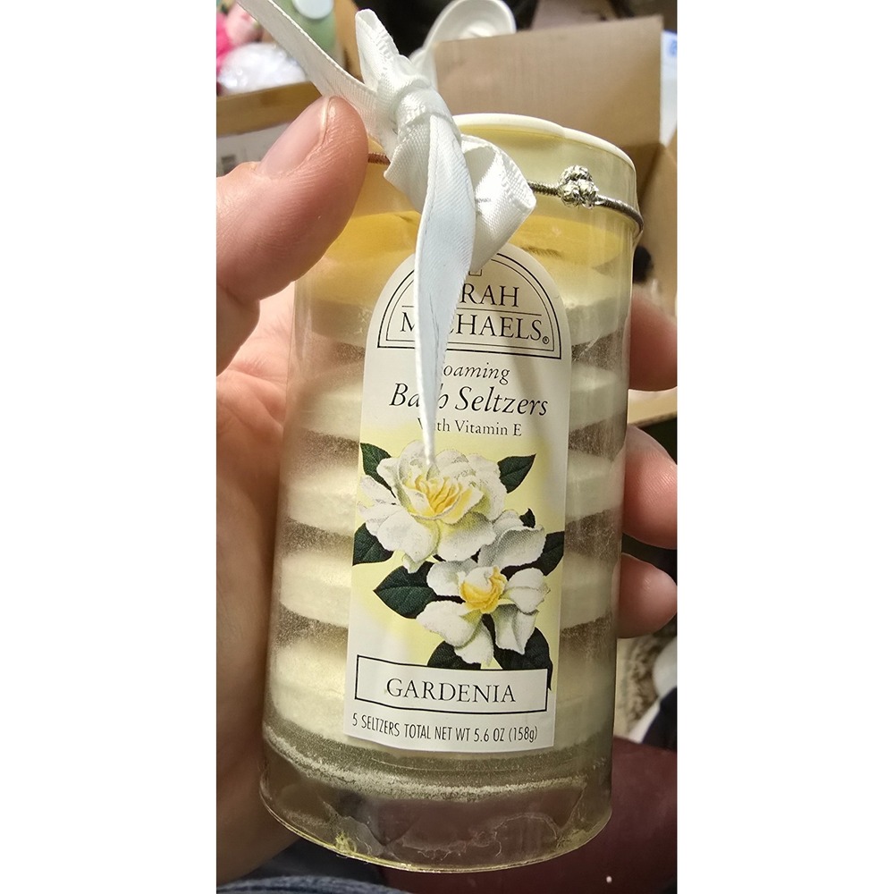 Sarah Michaels Gardenia Foaming Bath Seltzers With Vitamin E 5.6oz New 5ct 1999
